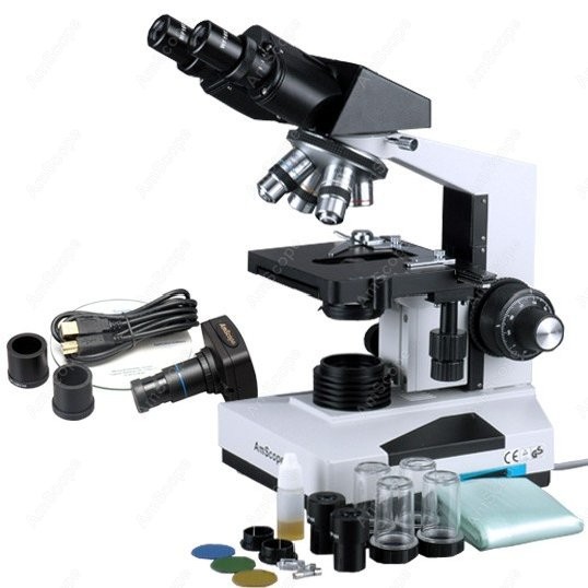 Microscope Compound 40X - مجهر بيولوجي ثنائي العينية من AmScope