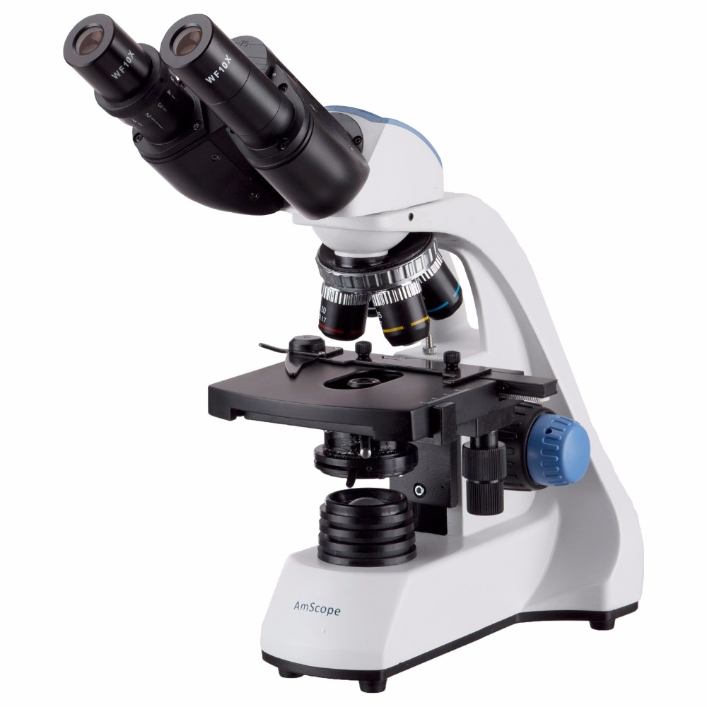 Microscope Compound 40X - مجهر مركب ثنائي العينين LED AmScope