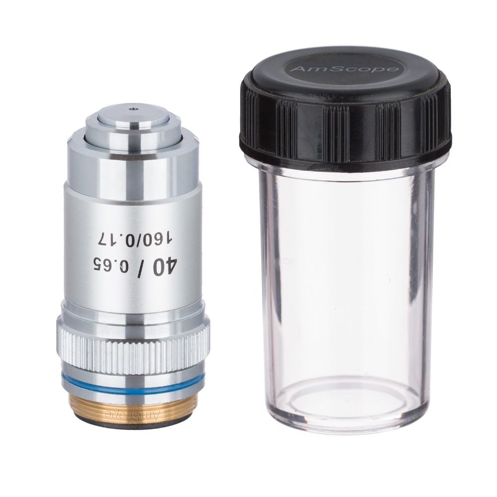 Microscope Compound 40X - عدسة مجهرية أكروماتية AmScope 40X (Spring)