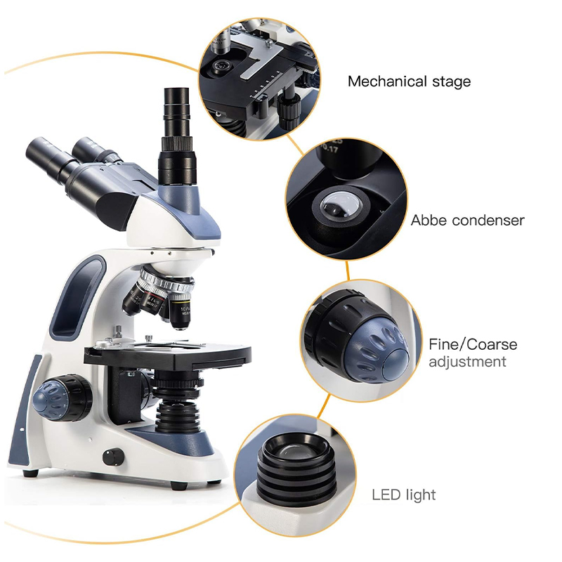 مجهر ثلاثي العينية SWIFT SW380 - مراجعة Microscope Compound 40X وسعره